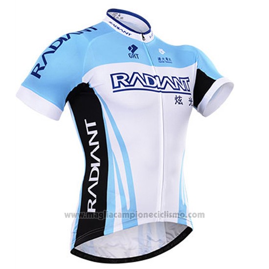 Abbigliamento Ciclismo To The Fore Celeste e Bianco Manica Corta e Salopette